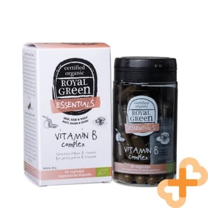 ROYAL GREEN BIO Vitamin B Complex 60 Capsules Hair Skin Nails Supplement - Picture 1 of 24