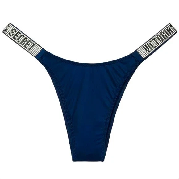 VICTORIA'S SECRET CORREA BRILLO ESTRÁS BRAGUITA TANGA BRASILEÑA XS S M L XL NUEVA CON ETIQUETAS Foto 1 de 1