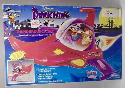 1991 Playmates toys THUNDERQUACK JET Disney DARKWING DUCK action figure vehicle Cover
