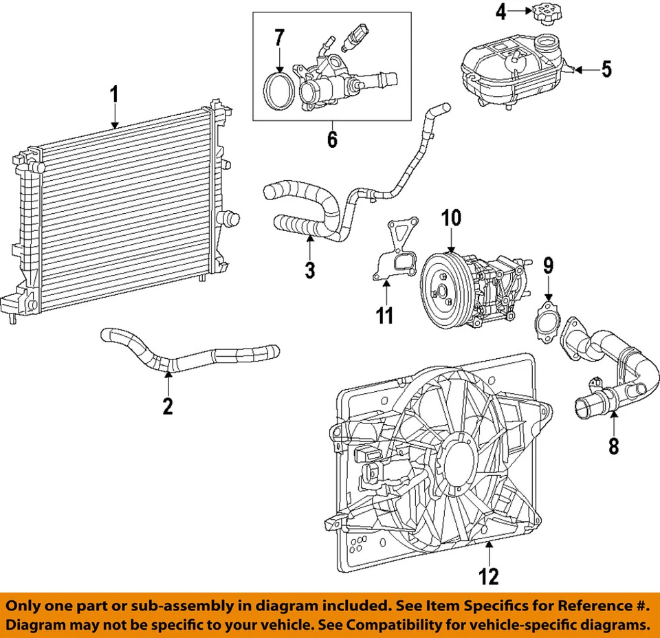 Jeep CHRYSLER OEM 15-18 Renegade-Radiator 68256135AA Foto 1 de 1