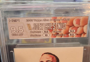 2008 Topps Allen Ginter JOEY CHESTNUT card #109 HGA graded Gem Mint 9.5 GOAT