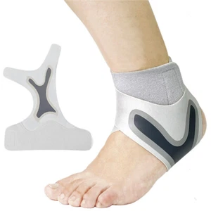 Ankle Support Compression Ankle Brace Elastic Sprain Strap Plantar Fasciitis Gym - Picture 1 of 18