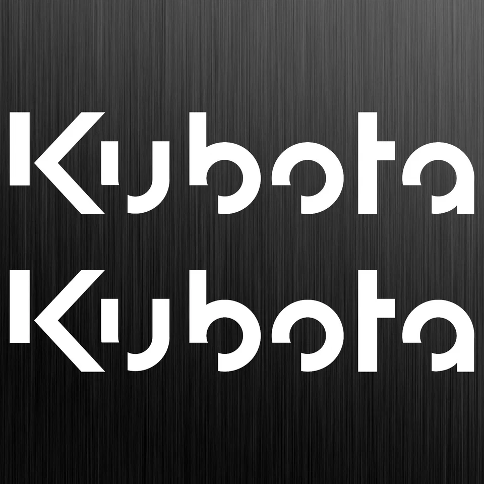 RAWISTICKER 2 x Kubota 48cm x 10,5cm Pegatinas Sticker Excavadora Miniexcavadora