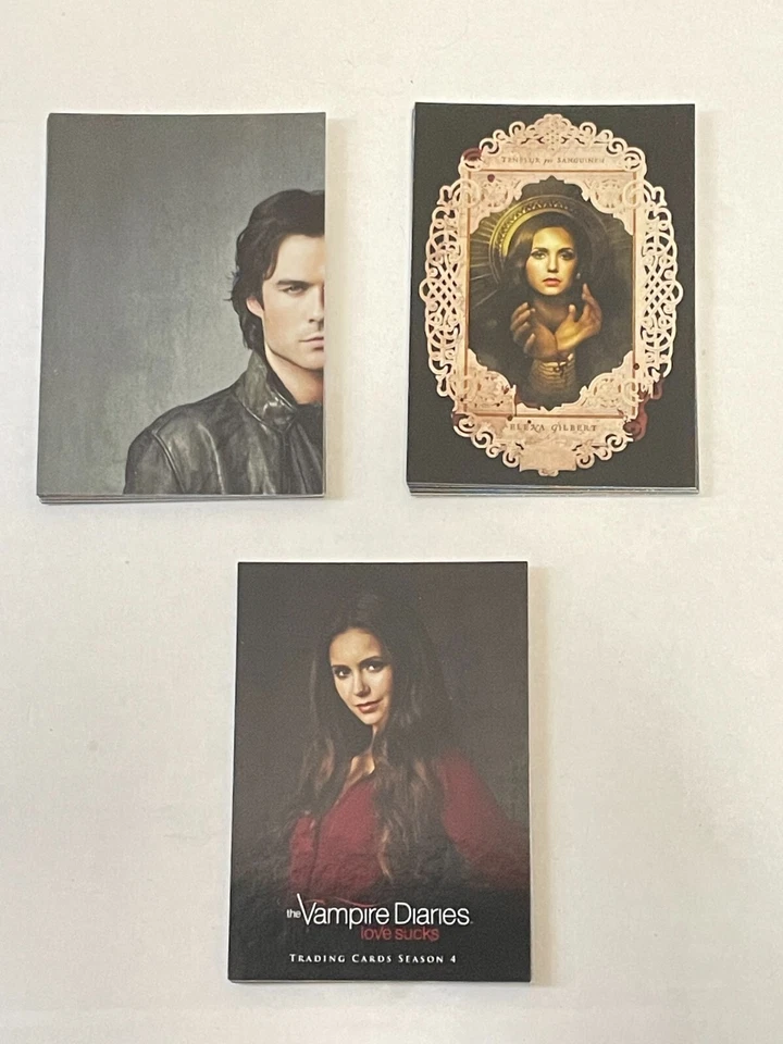 2011 Cryptozoic VAMPIRE DIARIES Season 4 Chase Set Lot of (3) BIOS/PUZZLE/STUDIO - Image 1 of 1