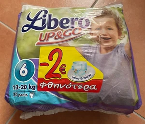 Vintage 2012 Diapers LIBERO UP & GO No6  / 20 Nappies 13-20 kg - Picture 1 of 6