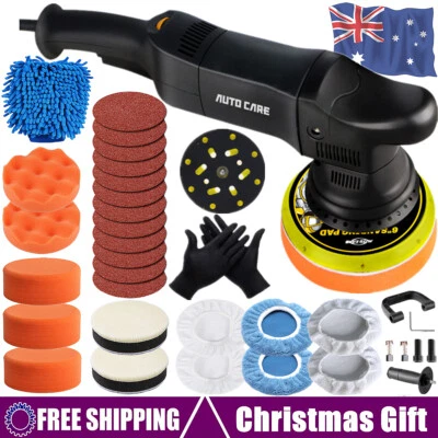 150mm Dual Action Orbital Polisher Car Buffer Sander Polishing Machine Pads Kit - image 1 of 4