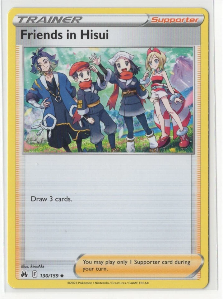 Pokemon Crown Zenith - 130/159 Friends In Hisui - Image 1 of 1