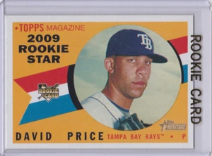 DAVID PRICE ROOKIE CARD 2009 Topps Heritage Baseball RC Rays Boston Red Sox ACE! - Picture 1 of 2