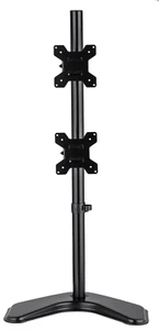 Adjustable Vertical Dual Monitor TV Desktop Mount Stand Tilt Swivel Fits 13- 27" - Picture 1 of 10