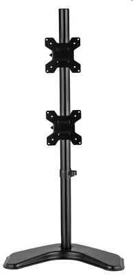 Adjustable Vertical Dual Monitor TV Desktop Mount Stand Tilt Swivel Fits 13- 27" - Image 1 of 4