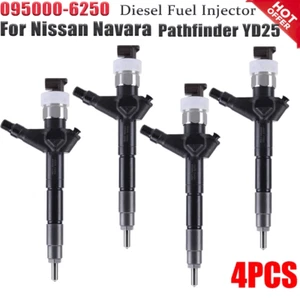 4x For Nissan Fuel Injector 095000-6250 16600-EB70A YD25DDTI Navara D22 D40 - Picture 1 of 3