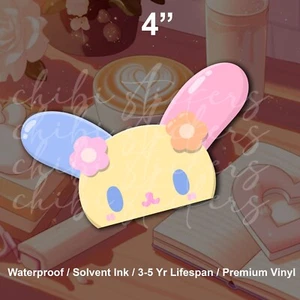 Lindo calcomanía adhesiva de vinilo Kawaii impermeable anime USAHANA BUNNY Car Peeker - Imagen 1 de 2