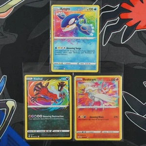 Destinos brillantes Kyogre 21/72, Yveltal 46/72 y Reshiram 17/72 increíble raro casi nuevo/m - Imagen 1 de 4