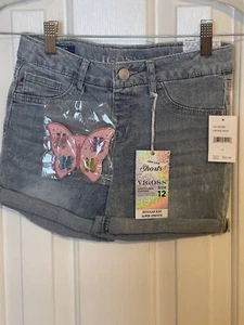 Vigoss Adjustable Band Regular Rise Super Stretch Girls Shorts Sz 14 blue magic - Picture 1 of 7