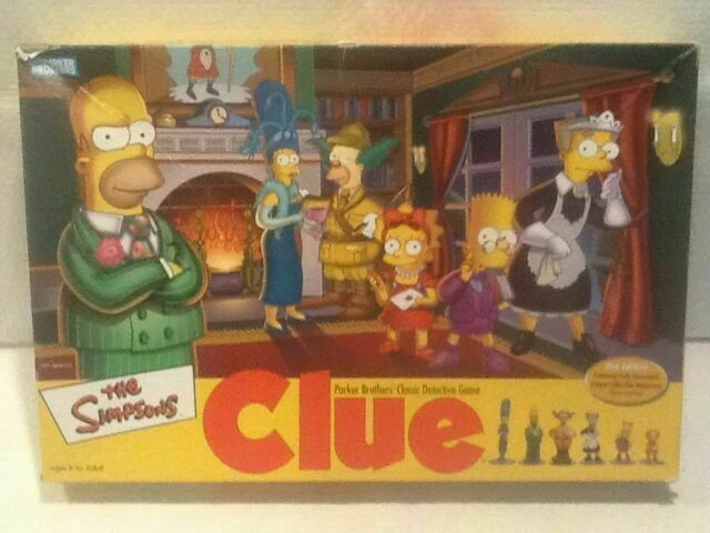 Hasbro (40766) The Simpsons Clue Detective Game - Multicolor
