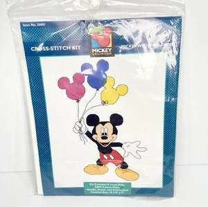 Just Cross Stitch Mickey mit Luftballons Kreuzstich Set Nr.36001 - Bild 1 von 2