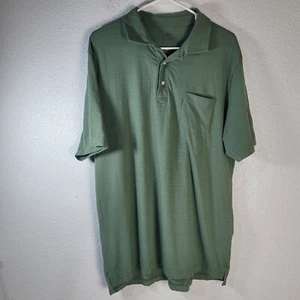 Peter Millar Men’s Mountainside Collection Golf Striped Polo Shirt Size L Green - Picture 1 of 7