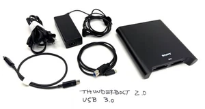 Sony SBAC-UT100 dual slot SxS memory card reader writer Thunderbolt 2 & USB 3.0 - Picture 1 of 5
