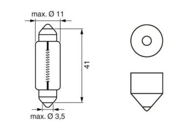 Bosch 1 987 302 225 Kfz-Glühlampe für SSANGYONG  passend für SUBARU SUZUKI - Bild 1 von 4