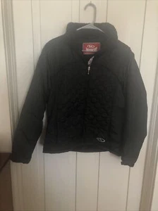 MARKER Quilted Faux Fur Collar Full Zip Insulated Jacket Black Medium (no tag) - Picture 1 of 3