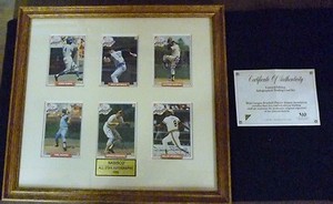 Brooks Robinson 1993 All Star Auto Nabisco frame 6 card Ernie Banks Don Drysdale