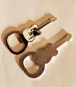  Guitarras abridoras de botellas de cerveza de metal según las tocadas por Rossi & Parfitt de Status Quo - Imagen 1 de 4