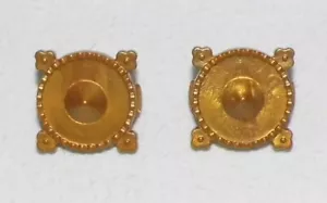 23042, joroba, inserto de escudo (para escudo, placa redonda), oro - Imagen 1 de 2