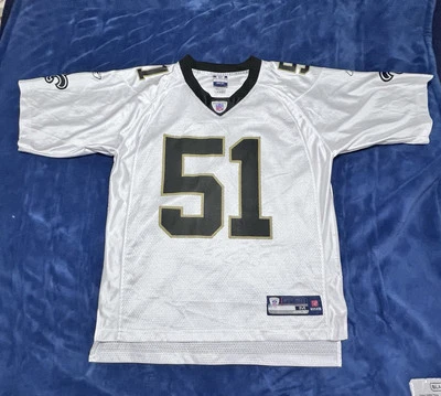 SUPER BOWL SAINTS JONATHAN VILMA #51 REEBOK JERSEY MENS SZ M.    - Image 1 of 4