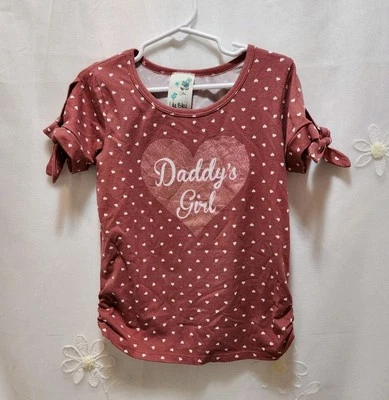CAMISA LILY BLEU NIÑAS TALLA 5 ROSA CORAZÓN PAPÁ NIÑA LINDO AMOR BRILLO PAPÁ Foto 1 de 4
