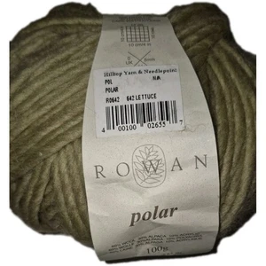 Rowan Polar Wool Alpaca Acrylic Luxury Yarn Color #642 Lettuce 100 g/109 yd Cake - Picture 1 of 5