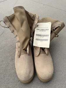 Nuevas Botas de Combate Ejército Clima Caliente Bronceadas Desierto Coyote Militares de Estados Unidos Wellco - Talla 8R - Imagen 1 de 10