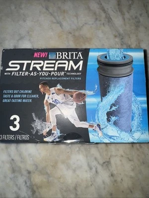 BRITA OB05/36215 STREAM W/ FILTER-AS-YOU-POUR PITCHER REPLACEMENT FILTERS 3 PK - Image 1 of 4