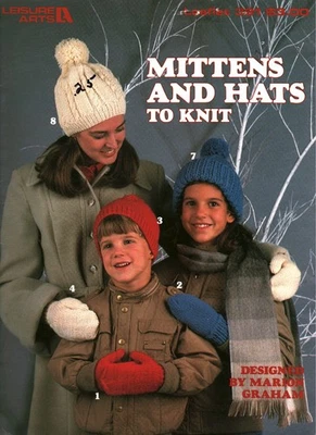 Luvas e chapéus para tricotar | Leisure Arts 391 - Imagem 1 de 2