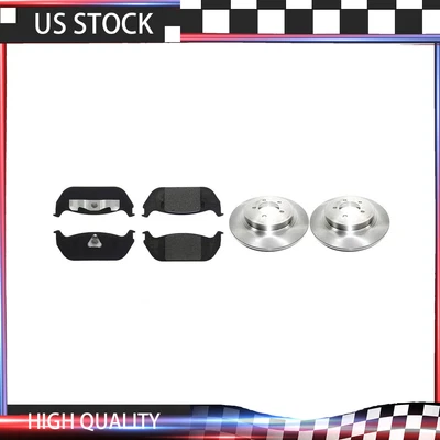 Rotores de freno traseros y pastillas de freno de cerámica para Lincoln Aviator 2004-2005 Foto 1 de 4