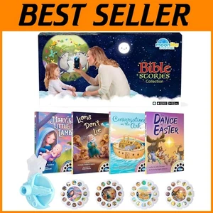 Bible Stories for Kids Collection 4 Pack + Projector - Picture 1 of 9
