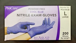 🔥ProCure Guantes Desechables Examen Nitrilo Grandes Sin Látex y Polvo - 200 Guantes - Imagen 1 de 6