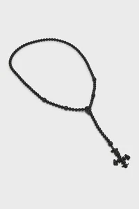 KILLSTAR Necklace Black Skullcraft Rosary Necklace ONE SIZE - Picture 1 of 4