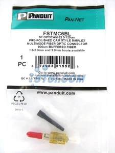 Panduit FSTMC6BL Opticam ST Simplex OM1 Multimode 62.5 Fiber Connector ~STSI - Picture 1 of 2