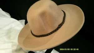 Sombrero de Panamá Fieltro Melocotón Pálido - Imagen 1 de 3