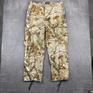 Realtree Mens Camo Cargo Pants Size 36-38 L Cotton Blend Outdoor Hunting - Picture 1 of 11