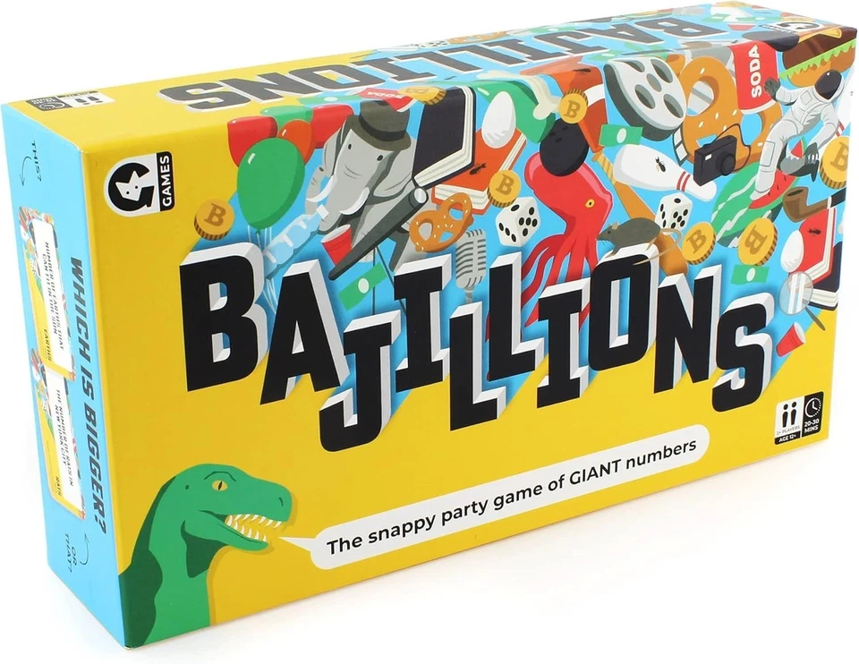 Bajillions Trivia 派对游戏 – 成人和青少年的搞笑数字猜测游戏 — 第 1/4 张图片