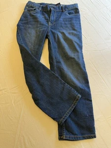 Vintage Express Boys Blue Denim Straight 98% Cotton 2% Spandex Jeans Sz 8H - Picture 1 of 7