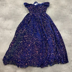 ✨ Royal Blue Sequin Off-Shoulder Ball Gown – Size Small (New with Tags) ✨ - Picture 1 of 9