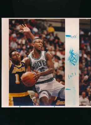 Dec 1991 Type 1 Photo Doug West w Sam Perkins photo taken by Jerry Holt BXOS04 - Image 1 of 2