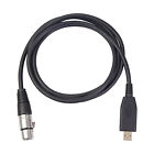 Usb To 3 Pin Xlr Female Audio Cable Microphone Usb Interface Converter Adapter