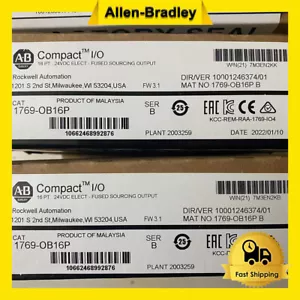 New Factory Sealed AB 1769-OB16P /B CompactLogix 16 Pt D/O Module 1769OB16P - Picture 1 of 5