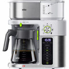Braun Coffee Maker 10-Cup Drip Coffee Programmable White Glass Carafe Electric