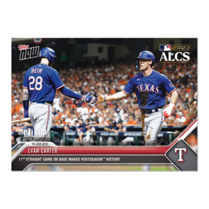 2023 Topps Now #1033 Evan Carter Call-Up Texas Rangers ALCS - Presale