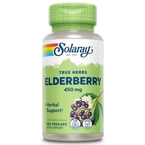 Solaray Elderberry 450mg - 100 vegcaps - Picture 1 of 2