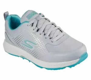 Skechers Women's Go Golf Elite 5 Golf Shoes - Gray / Aqua (123031/GYAQ) *NEW - Picture 1 of 5